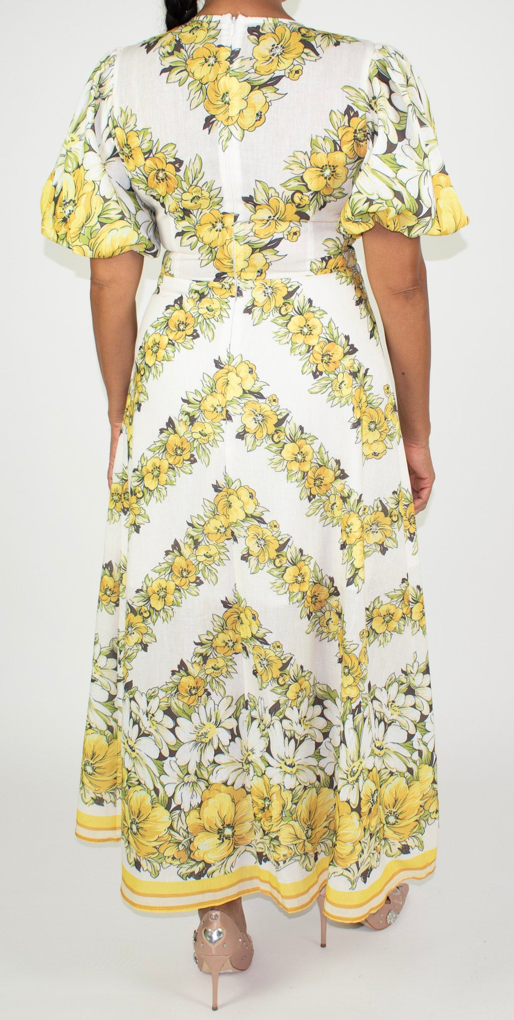 Yellow Floral Maxi Dress