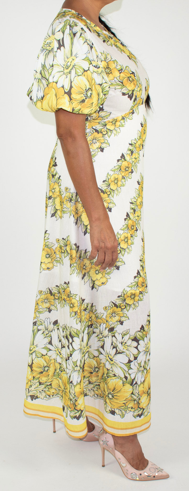 Yellow Floral Maxi Dress