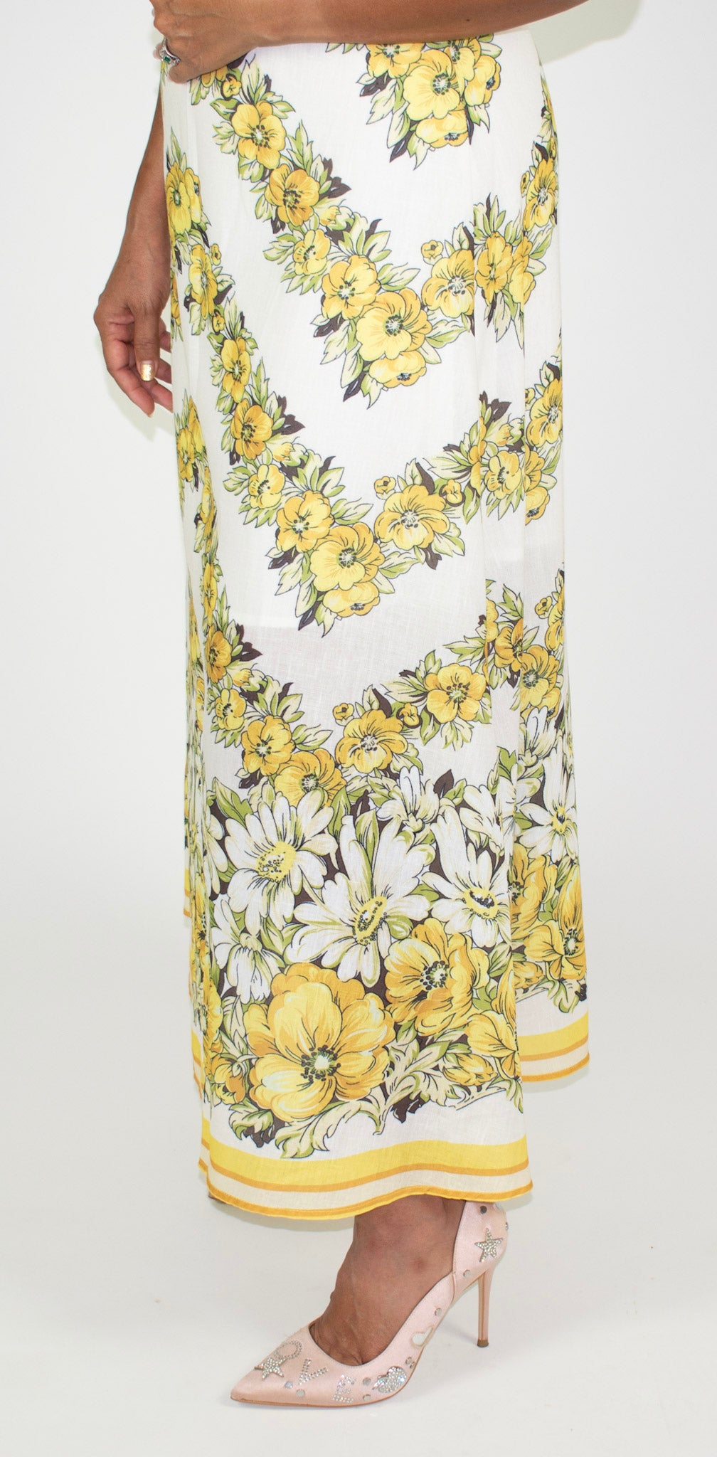 Yellow Floral Maxi Dress