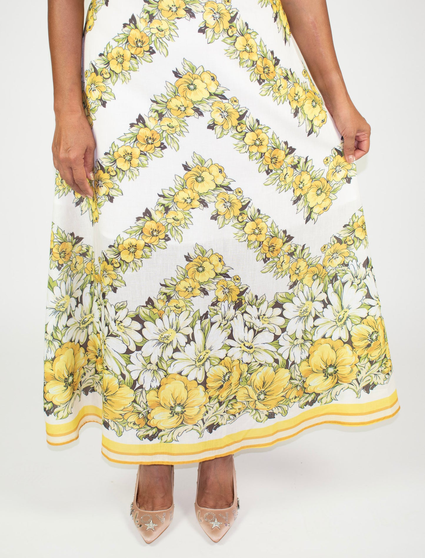 Yellow Floral Maxi Dress